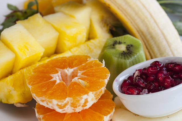 Proteins, fruits and vegetables